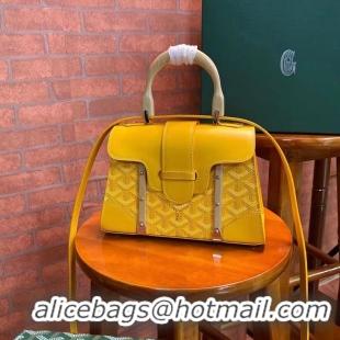 Luxurious Goyard Original Saigon Tote Bag With Strap Small 8942 Yellow