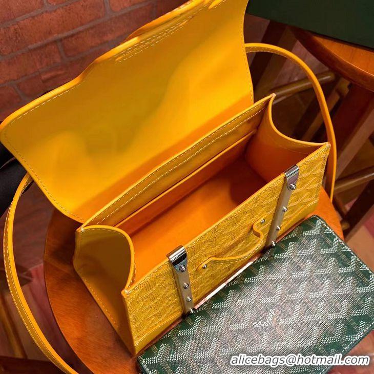 Luxurious Goyard Original Saigon Tote Bag With Strap Small 8942 Yellow