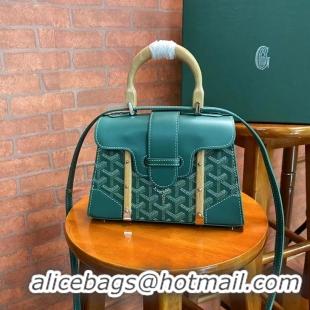 Discount Goyard Original Saigon Tote Bag With Strap Small 8942 Green