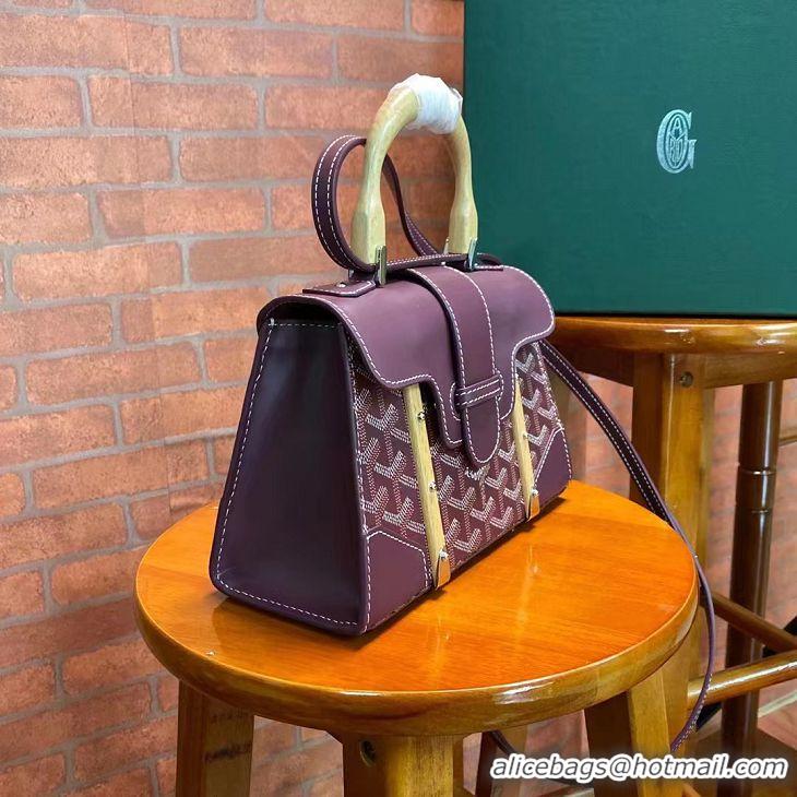 Market Sells Goyard Original Saigon Tote Bag With Strap Small 8942 Burgundy