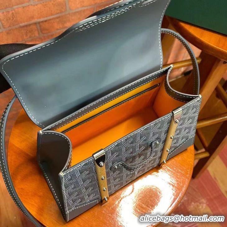 Super Promotional Goyard Original Saigon Tote Bag With Strap Small 8942 Dark Grey