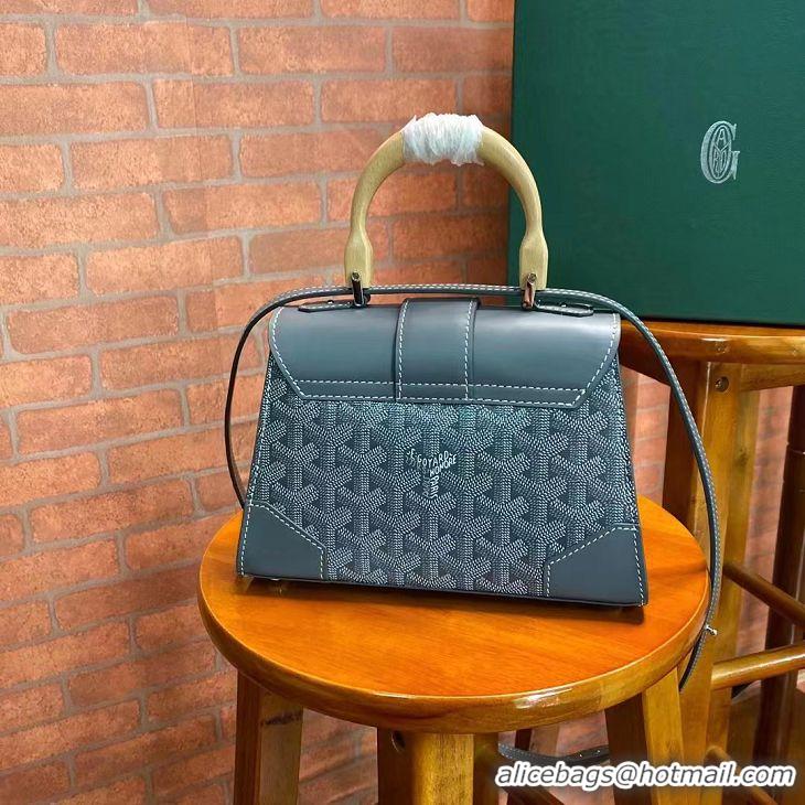 Super Promotional Goyard Original Saigon Tote Bag With Strap Small 8942 Dark Grey