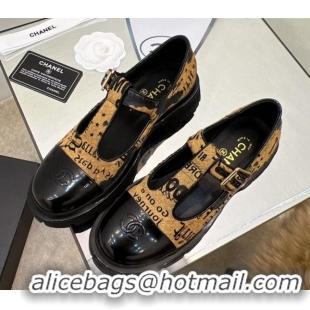 Most Popular Chanel Fur Loafers with Buckle 030440 Apricot