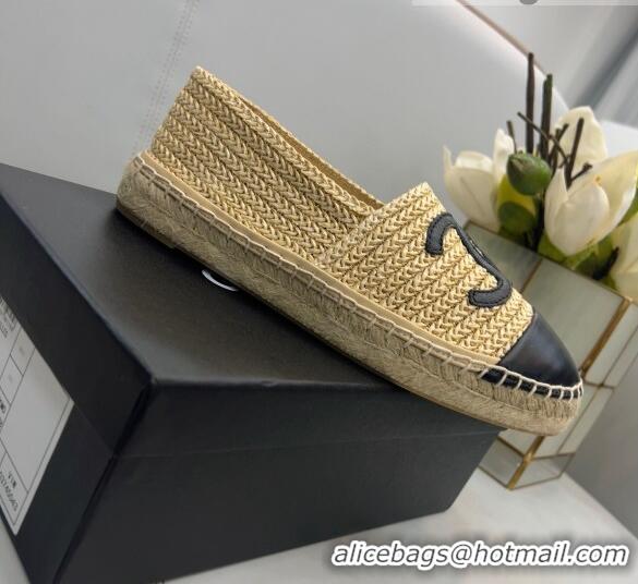 Best Luxury Chanel Braided Fabric Espadrilles G29762 Beige