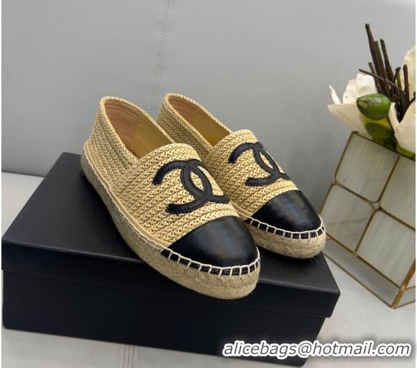 Best Luxury Chanel Braided Fabric Espadrilles G29762 Beige