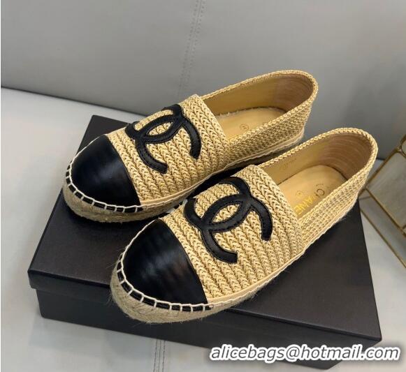 Best Luxury Chanel Braided Fabric Espadrilles G29762 Beige