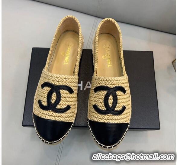 Best Luxury Chanel Braided Fabric Espadrilles G29762 Beige