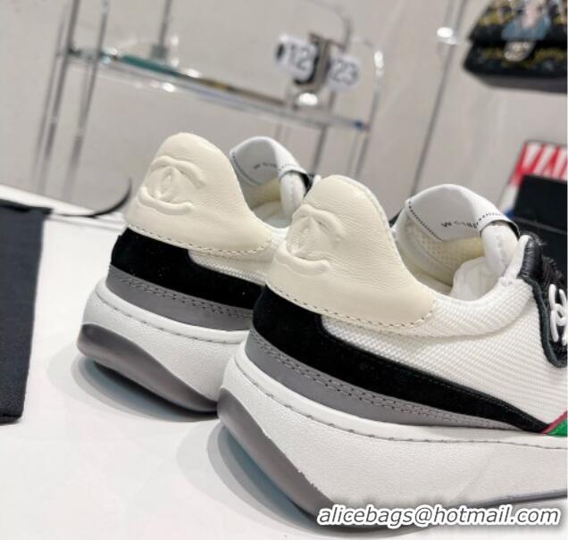 Good Quality Chanel Fabric, Suede & Calfskin Sneakers G38803 Green