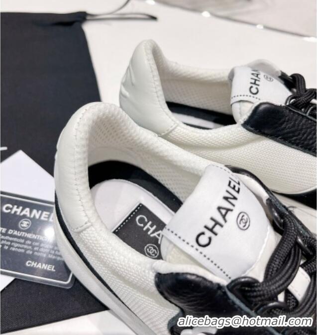 Trendy Design Chanel Fabric, Suede & Calfskin Sneakers G38803 Black