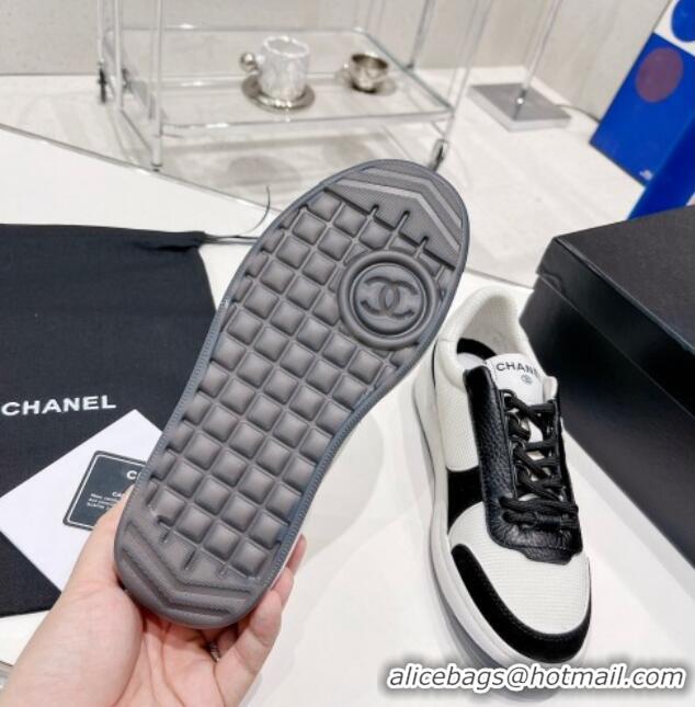 Trendy Design Chanel Fabric, Suede & Calfskin Sneakers G38803 Black