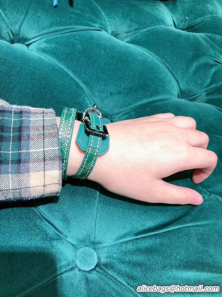 Fashion Discount Original Goyard Bracelet 02004 Green