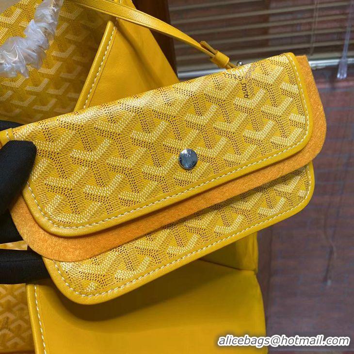 Pretty Style Goyard Original Anjou Reversible Bag GM 2399 Yellow