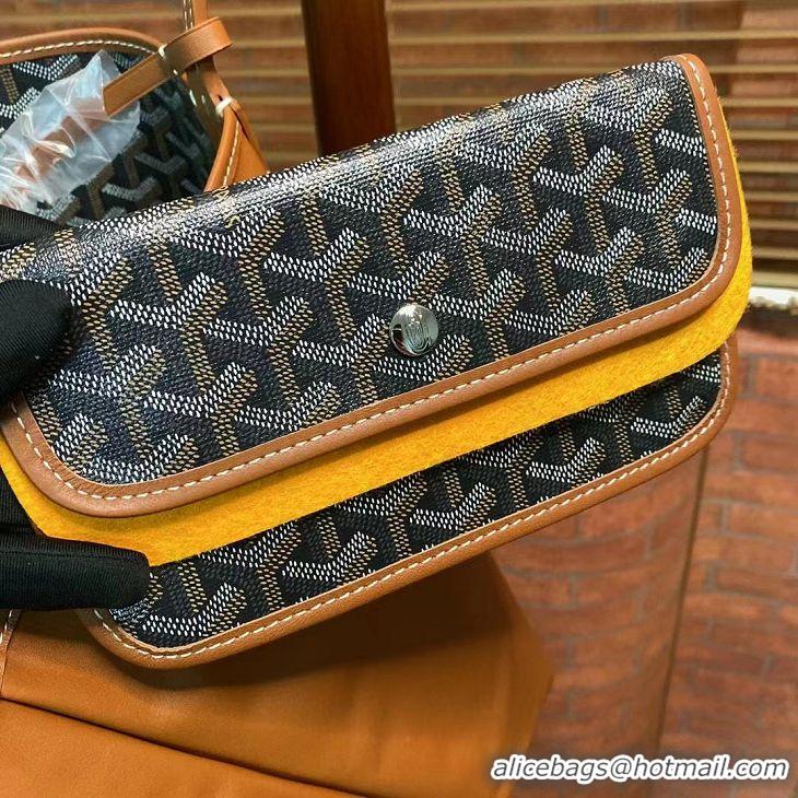 Popular Goyard Original Anjou Reversible Bag GM 2399 Black And Tan