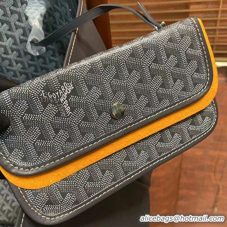 Luxurious Goyard Original Anjou Reversible Bag GM 2399 Dark Grey