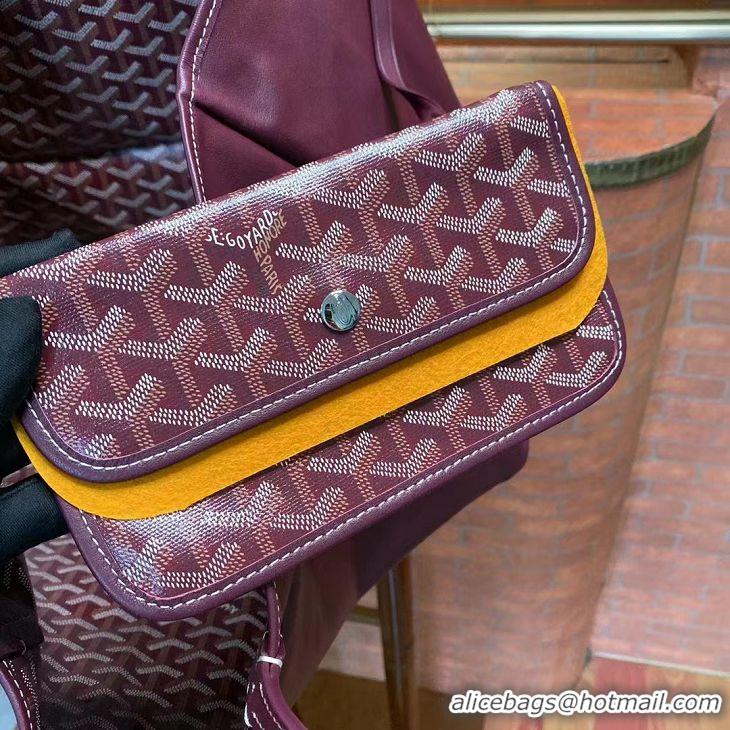 Buy Cheapest Goyard Original Anjou Reversible Bag PM 2399 Burgundy