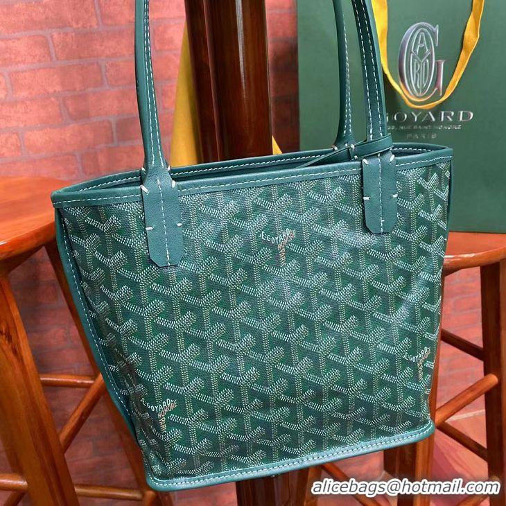 Charming Goyard Original Anjou Reversible Bag Mini 2399 Green