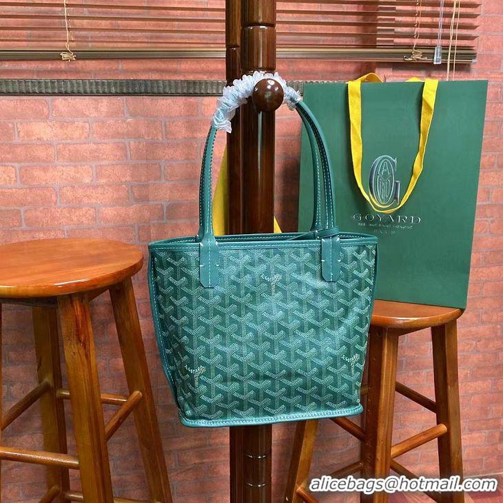 Charming Goyard Original Anjou Reversible Bag Mini 2399 Green