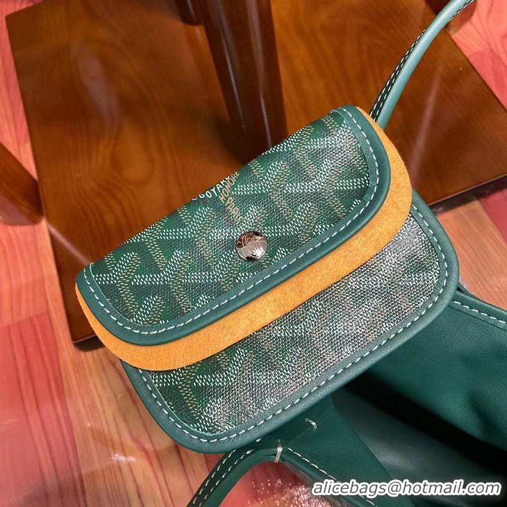 Charming Goyard Original Anjou Reversible Bag Mini 2399 Green