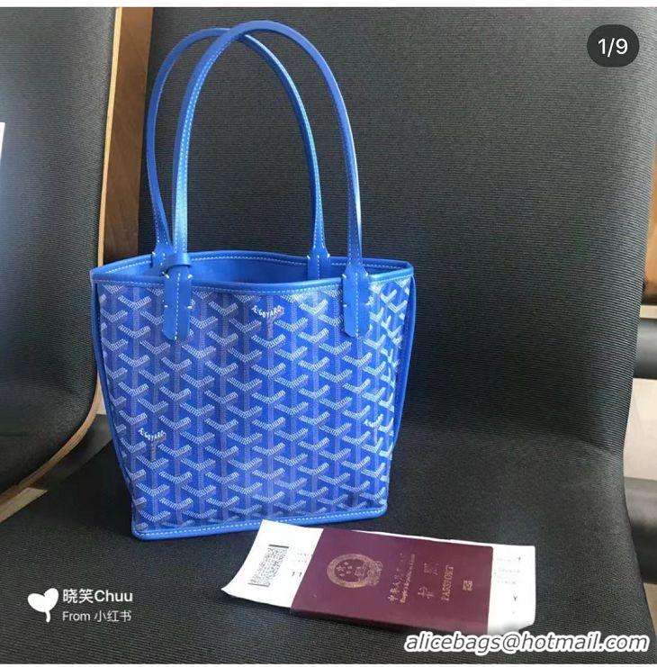 Discount Goyard Original Anjou Reversible Bag Mini 2399 Light Blue