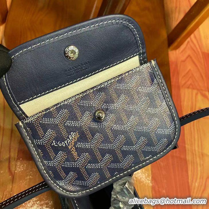 Classic Goyard Original Anjou Reversible Bag Mini 2399 Navy Blue