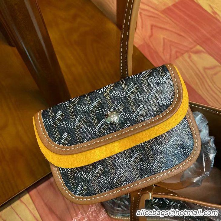 Classic Goyard Original Anjou Reversible Bag Mini 2399 Black And Tan