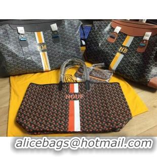 Price For Goyard Personnalization/Custom/Hand Painted NOUF With Stripes