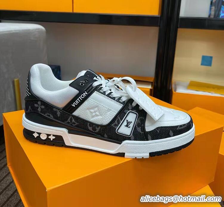 ​Top Discount Louis Vuitton LV Trainer Sneakers 1A812O White/Black (For Women and Men)