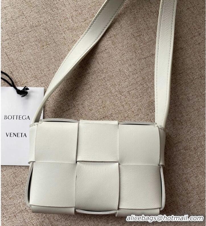 Cheapest Bottega Veneta CASSETTE Mini intreccio leather cross-body bag 666688 MIRTH WASHED