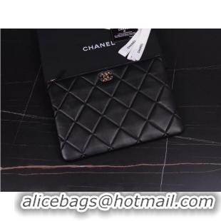 Fashion Discount CHANEL 19 Sheepskin Original Leather Carry on bag AP0952 Black