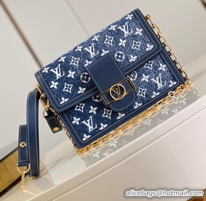 Latest Style Louis Vuitton denim POCHETTE VOYAGE M59631 blue