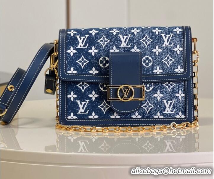 Latest Style Louis Vuitton denim POCHETTE VOYAGE M59631 blue