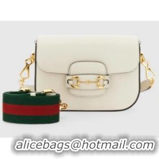 Inexpensive Gucci Horsebit 1955 mini bag 658574 White