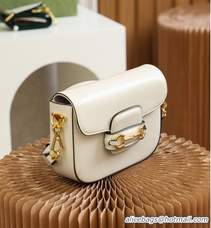 Inexpensive Gucci Horsebit 1955 mini bag 658574 White