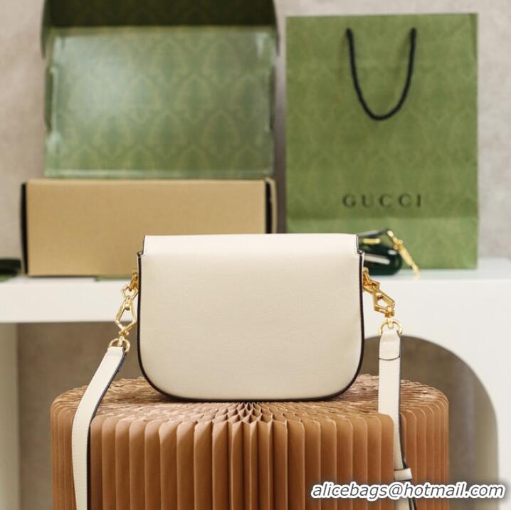 Inexpensive Gucci Horsebit 1955 mini bag 658574 White