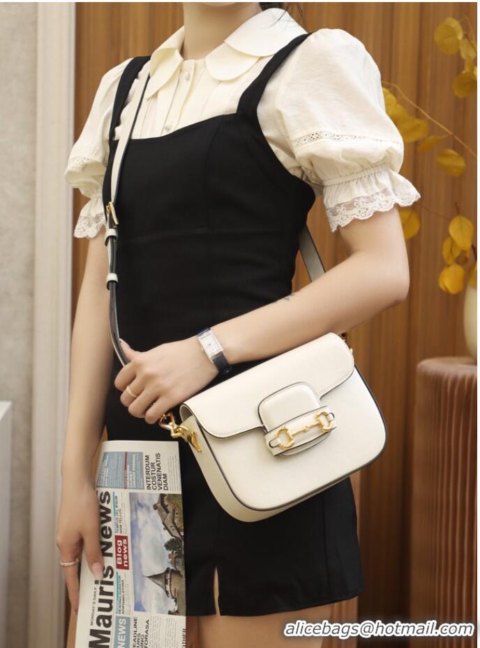 Inexpensive Gucci Horsebit 1955 mini bag 658574 White