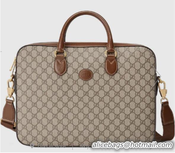 Top Quality Gucci Business case with Interlocking G 674140 Brown