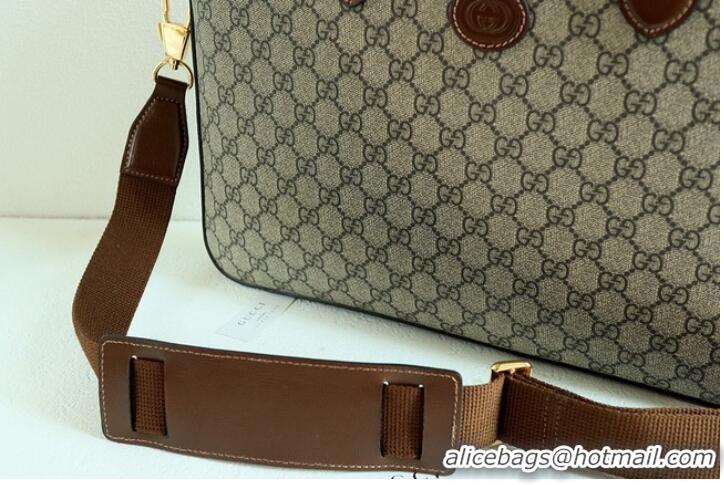 Top Quality Gucci Business case with Interlocking G 674140 Brown