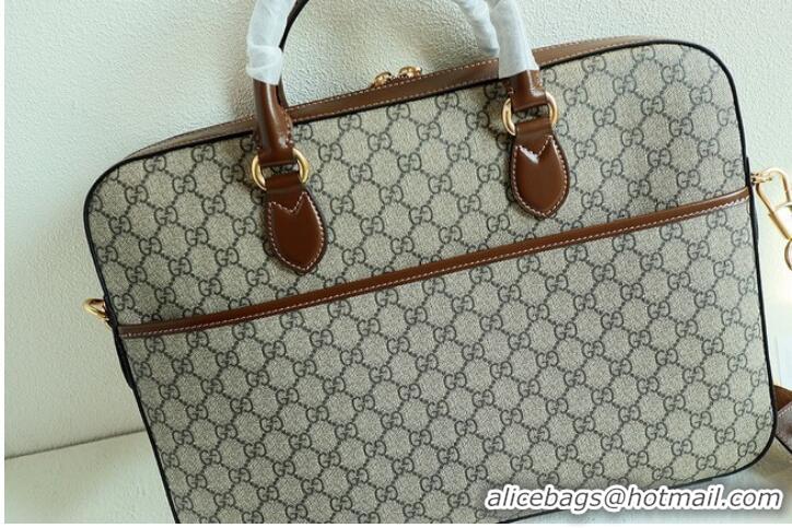 Top Quality Gucci Business case with Interlocking G 674140 Brown