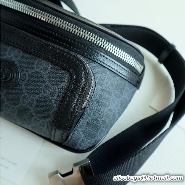 Wholesale Gucci Belt bag with Interlocking G 682933 black