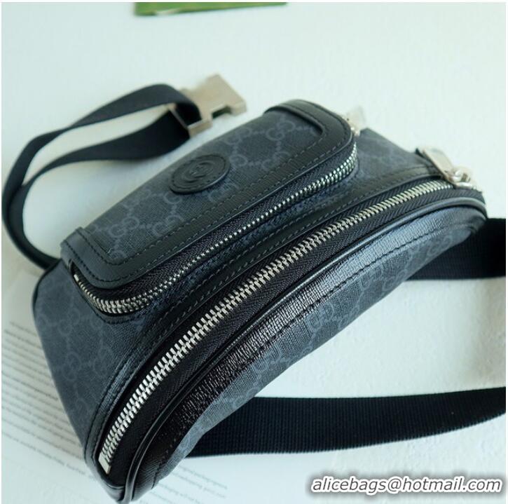 Wholesale Gucci Belt bag with Interlocking G 682933 black