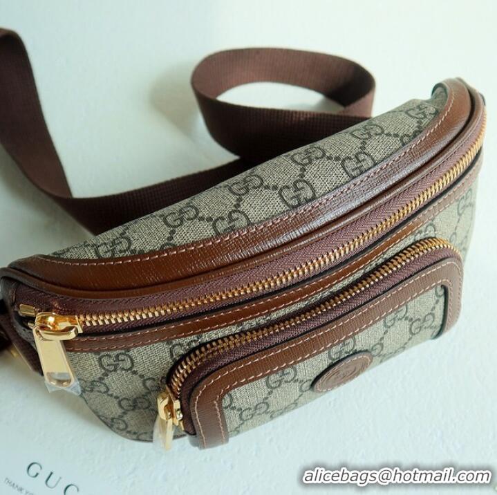 Original Cheap Gucci Belt bag with Interlocking G 682933 Brown