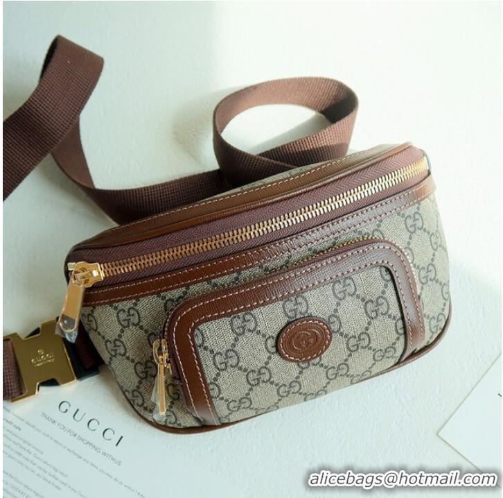 Original Cheap Gucci Belt bag with Interlocking G 682933 Brown