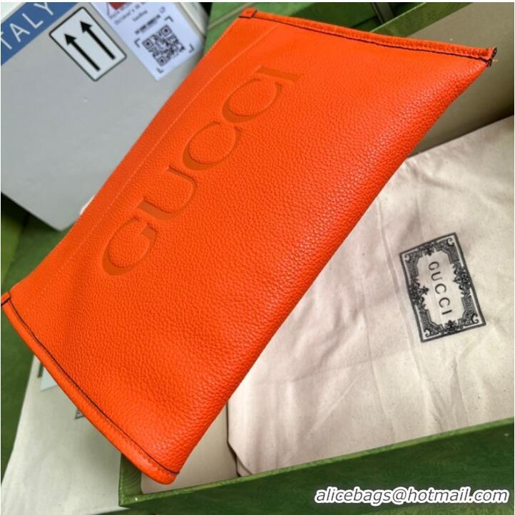 Low Price Gucci Ophidia pouch leather 681200 orange