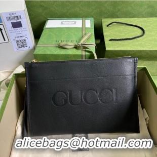 Luxury Classic Gucci Ophidia pouch leather 681200 black