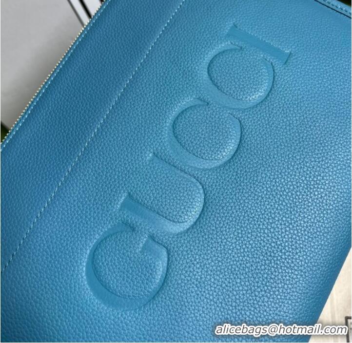 New Fashion Gucci Ophidia pouch leather 681200 blue