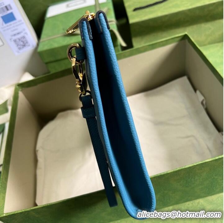 New Fashion Gucci Ophidia pouch leather 681200 blue