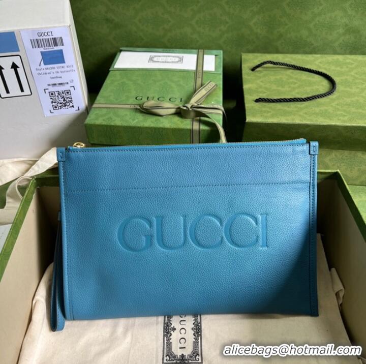 New Fashion Gucci Ophidia pouch leather 681200 blue