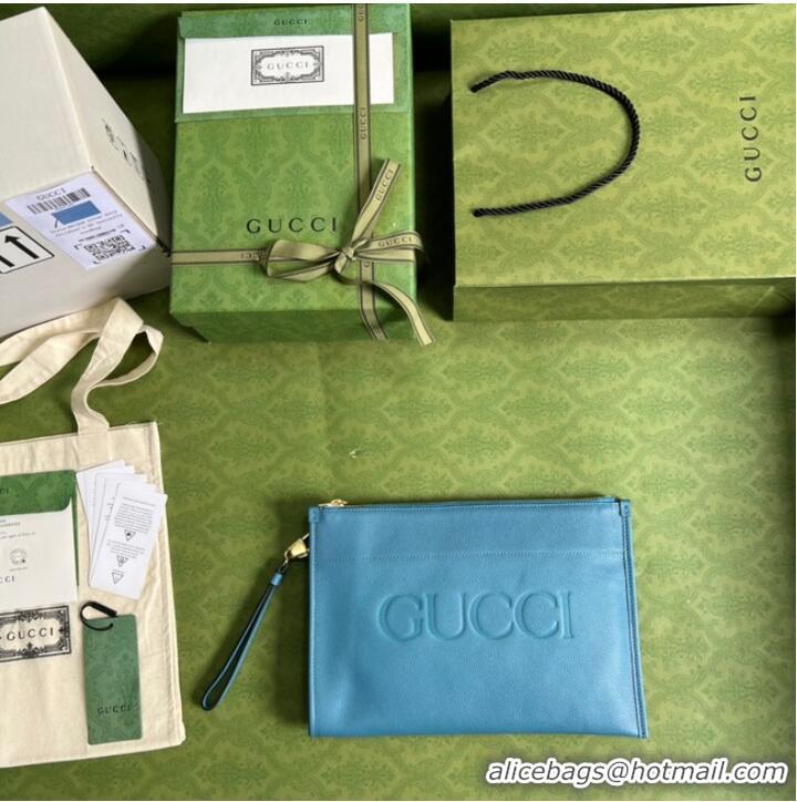 New Fashion Gucci Ophidia pouch leather 681200 blue