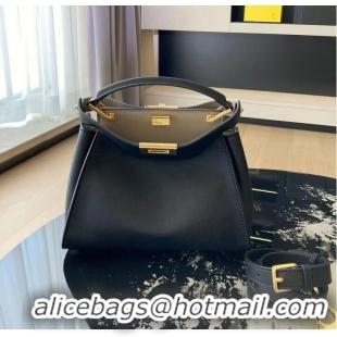 Shop Grade FENDI PEEKABOO ISEEU Original Leather Small bag 0196 Black