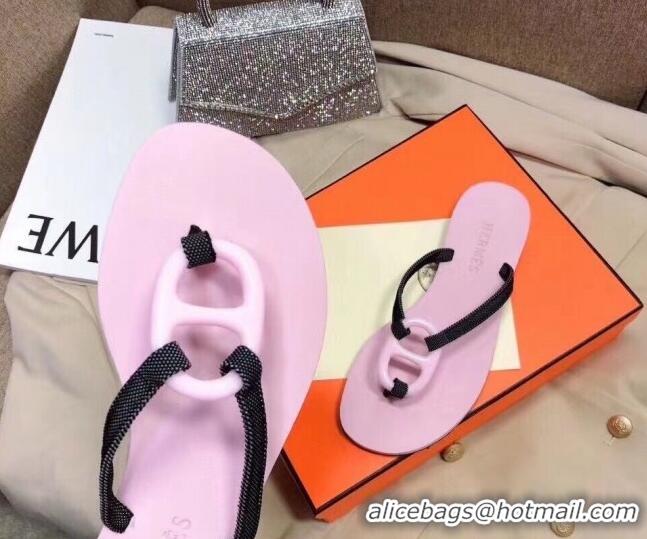 Good Product Hermes Beach Thong Slide Sandals 021706 Pink